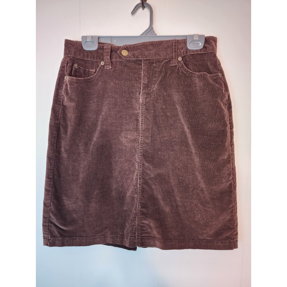 The Limited Women's Corduroy Casual Skirt Brown Size 6 Knee Length